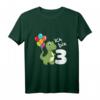 Kinder 3. Geburtstag T-Shirt - Ich bin schon 3 Jahre Dino T-Shirt mit bunten Ballons für Jungen und Mädchen, perfekt als Geburtstagsgeschenk für Dinosaurier-Fans