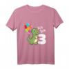 Kinder 3. Geburtstag T-Shirt - Ich bin schon 3 Jahre Dino T-Shirt mit bunten Ballons für Jungen und Mädchen, perfekt als Geburtstagsgeschenk für Dinosaurier-Fans