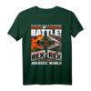 Jurassic World T-Rex VS I-Rex Battle Poster T-Shirt - Offiziell Lizenziertes Dinosaurier Fanshirt