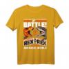 Jurassic World T-Rex VS I-Rex Battle Poster T-Shirt - Offiziell Lizenziertes Dinosaurier Fanshirt