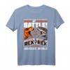 Jurassic World T-Rex VS I-Rex Battle Poster T-Shirt - Offiziell Lizenziertes Dinosaurier Fanshirt