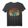 Synthesaurus Dinosaur mit Synthesizer - Retro Vintage Analog T-Shirt für Musikliebhaber, Musiker & Producer