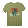 Synthesaurus Dinosaur mit Synthesizer - Retro Vintage Analog T-Shirt für Musikliebhaber, Musiker & Producer