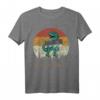 Synthesaurus Dinosaur mit Synthesizer - Retro Vintage Analog T-Shirt für Musikliebhaber, Musiker & Producer