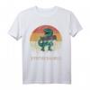 Synthesaurus Dinosaur mit Synthesizer - Retro Vintage Analog T-Shirt für Musikliebhaber, Musiker & Producer