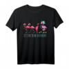 Tennis Damen Tennisspielerin T-Shirt mit Flamingo - Geschenkidee für Tennisspielerinnen und Tennisfans zum Geburtstag