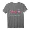 Tennis Damen Tennisspielerin T-Shirt mit Flamingo - Geschenkidee für Tennisspielerinnen und Tennisfans zum Geburtstag