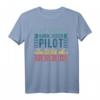 Flugpiloten Studieren Kann Jeder Pilot Motorflug Flugzeuge T-Shirt - Perfektes Geschenk für Flugbegeisterte und Flugschüler