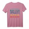Flugpiloten Studieren Kann Jeder Pilot Motorflug Flugzeuge T-Shirt - Perfektes Geschenk für Flugbegeisterte und Flugschüler