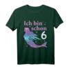 Kinder Ich Bin Schon 6 - Meerjungfrau Mädchen Geburtstag T-Shirt mit Sternen Motiv für 6 Jahre, Geburtstagsgeschenk für Meerjungfrauen-Fans