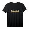 Schatzi Ich liebe Dich Schatz Design für Liebe Freundin - Romantisches Gold Look T-Shirt für Partner & Geburtstagsgeschenk