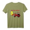 Kinder Geburtstagsshirt 3 Jahre Junge mit Trecker - Lustiges T-Shirt mit Zahl Drei für den besonderen 3. Geburtstag