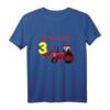 Kinder Geburtstagsshirt 3 Jahre Junge mit Trecker - Lustiges T-Shirt mit Zahl Drei für den besonderen 3. Geburtstag