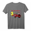 Kinder Geburtstagsshirt 3 Jahre Junge mit Trecker - Lustiges T-Shirt mit Zahl Drei für den besonderen 3. Geburtstag