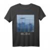 Glauben Sie UFO Vaporwave Synthwave 80er Retro Flying Saucer T-Shirt – Perfekt für UFO- und Alien-Fans