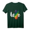 Liebe Peace Zeichen Regenbogen Flagge LGBT T-Shirt - Stolz und Unterstützung für die Community, ideal zum Pride Monat & als Geschenk