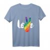 Liebe Peace Zeichen Regenbogen Flagge LGBT T-Shirt - Stolz und Unterstützung für die Community, ideal zum Pride Monat & als Geschenk