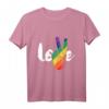 Liebe Peace Zeichen Regenbogen Flagge LGBT T-Shirt - Stolz und Unterstützung für die Community, ideal zum Pride Monat & als Geschenk