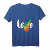 Liebe Peace Zeichen Regenbogen Flagge LGBT T-Shirt - Stolz und Unterstützung für die Community, ideal zum Pride Monat & als Geschenk