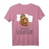 Offizielles Faultier Schlafshirt – Lustiges und Bequemes Tiermotiv für Morgenmuffel, Langschläfer & Power Nappers, Perfekt zum Schlafen und als Geschenk