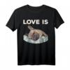 Cute Love Is Frenchie T-Shirt – Perfect Gift for French Bulldog Owners and Dog Lovers