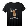Not Amoosed Elch T-Shirt mit Wortspiel - Lustiges Statement für Tier- und Humorfans, Kinder, Teens, Damen & Herren