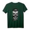 Cooler Totenkopf mit Bart Hipster T-Shirt – Trendiges Geschenk für coole Männer, Papas & Bartträger zu Geburtstag & Weihnachten