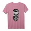 Cooler Totenkopf mit Bart Hipster T-Shirt – Trendiges Geschenk für coole Männer, Papas & Bartträger zu Geburtstag & Weihnachten