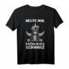 Gothic Sarkasmus Heute mal fröhliches schwarz T-Shirt – Lustiges Ironie Outfit für Gothic, Metalhead, Rocker, Eboy & Egirl