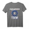 THW T-Shirt - Echte Männer Tragen Blau | Perfektes Geschenk für THW Mitglieder zum Jubiläum, Geburtstag oder Weihnachten