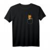 Lustiges Luchs in der Brusttasche Geschenk - Wildkatze Pocket T-Shirt für Frauen, Männer & Kinder zum Geburtstag & Weihnachten
