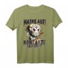 Maske tragen Kontakte halbieren - Lustiges Gothic Horror Spruch T-Shirt für Halloween & Gothic Fans