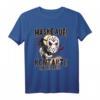 Maske tragen Kontakte halbieren - Lustiges Gothic Horror Spruch T-Shirt für Halloween & Gothic Fans