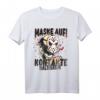 Maske tragen Kontakte halbieren - Lustiges Gothic Horror Spruch T-Shirt für Halloween & Gothic Fans