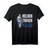 THW T-Shirt - Helden tragen Blau, perfektes Geschenk für THW Mitglieder zum Jubiläum, Geburtstag oder Weihnachten