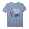 THW T-Shirt - Helden tragen Blau, perfektes Geschenk für THW Mitglieder zum Jubiläum, Geburtstag oder Weihnachten