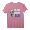 THW T-Shirt - Helden tragen Blau, perfektes Geschenk für THW Mitglieder zum Jubiläum, Geburtstag oder Weihnachten