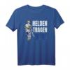THW T-Shirt - Helden tragen Blau, perfektes Geschenk für THW Mitglieder zum Jubiläum, Geburtstag oder Weihnachten