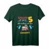Kinder Endlich 5, Feuerwehr zum 5. Geburtstag - T-Shirt für Jungen und Mädchen, perfektes Geschenk für kleine Feuerwehrfans