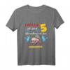 Kinder Endlich 5, Feuerwehr zum 5. Geburtstag - T-Shirt für Jungen und Mädchen, perfektes Geschenk für kleine Feuerwehrfans