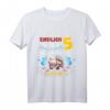 Kinder Endlich 5, Feuerwehr zum 5. Geburtstag - T-Shirt für Jungen und Mädchen, perfektes Geschenk für kleine Feuerwehrfans