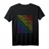 HUMAN Regenbogen LGBT Flagge T-Shirt – Unterstützung für Lesben, Schwule, Transgender und Pride Monat, Symbol für Gleichheit, Liebe und Frieden