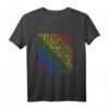 HUMAN Regenbogen LGBT Flagge T-Shirt – Unterstützung für Lesben, Schwule, Transgender und Pride Monat, Symbol für Gleichheit, Liebe und Frieden
