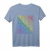 HUMAN Regenbogen LGBT Flagge T-Shirt – Unterstützung für Lesben, Schwule, Transgender und Pride Monat, Symbol für Gleichheit, Liebe und Frieden