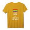 KEEP CALM AND LOVE WHO YOU WANT LGBTQ Regenbogen T-Shirt – Supporter-Shirt für Pride, CSD & Lesben, Schwule, Bisexuelle und Transgender