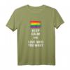 KEEP CALM AND LOVE WHO YOU WANT LGBTQ Regenbogen T-Shirt – Supporter-Shirt für Pride, CSD & Lesben, Schwule, Bisexuelle und Transgender