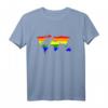 Regenbogen Welt LGBTQ Queer Trans Bi CSD Pride T-Shirt – Buntes Pride Shirt für Schwule, Lesben, Trans und Supporter