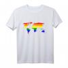 Regenbogen Welt LGBTQ Queer Trans Bi CSD Pride T-Shirt – Buntes Pride Shirt für Schwule, Lesben, Trans und Supporter