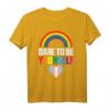 Dare To Be Yourself Transgender T-Shirt mit Pride Flagge – Unterstützung & Stolz für Trans, Transsexuelle, Allies & LGBT Community