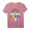 Dare To Be Yourself Transgender T-Shirt mit Pride Flagge – Unterstützung & Stolz für Trans, Transsexuelle, Allies & LGBT Community